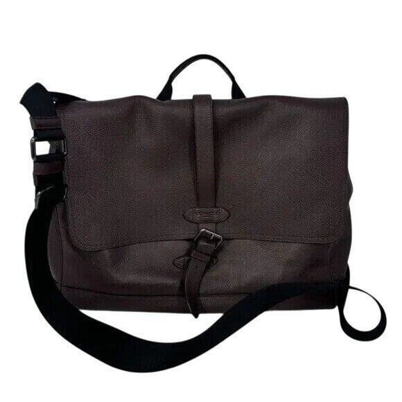 Coach Hudson Commuter Bag Oxblood Pebbled Leather Briefcase - Picture 1 of 12